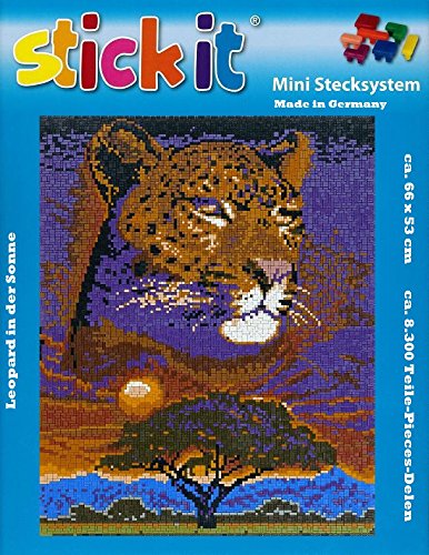 stickit Mini Stecksystem Leopard in der Sonne ca. 8.300 Teile Nr. 41235 von stickit