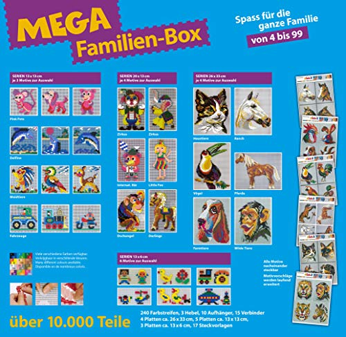 stickit Mini Stecksystem Mega Familien-Box, über 10.000 Teile, mehrfarbig, Nr. 41289 von stickit