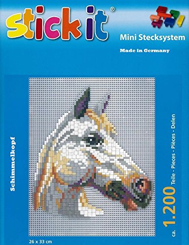 stickit Mini Stecksystem Pferd Weiss ca. 1.200 Teile Nr. 41055 von stickit