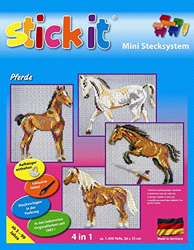 stickit Mini Stecksystem Pferde 4 in 1 ca. 1.500 Teile Nr. 41156 von stickit