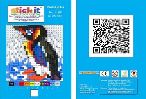 stickit Mini Stecksystem Pinguin im EIS ca. 600 Teile Nr. 42265 von stickit