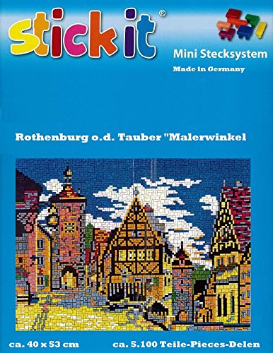 stickit Mini Stecksystem Rothenburg ob der Tauber Malerwinkel ca. 5.100 Teile Nr. 42141 von stickit