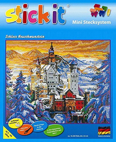 stickit Mini Stecksystem Schloss Neuschwanstein im Winter ca. 10.500 Teile Nr. 41209 von stickit