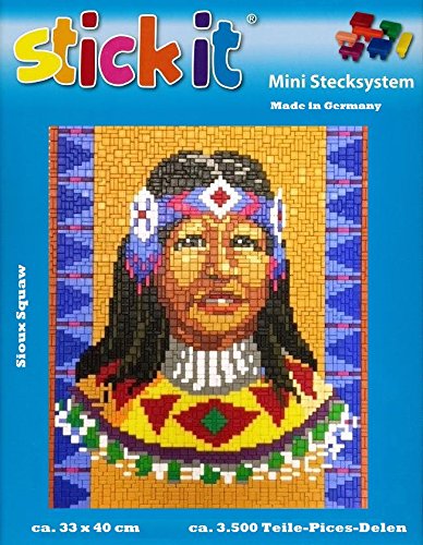 stickit Mini Stecksystem Sioux Squaw (Indianer) ca. 3.500 Teile Nr. 42156 von stickit