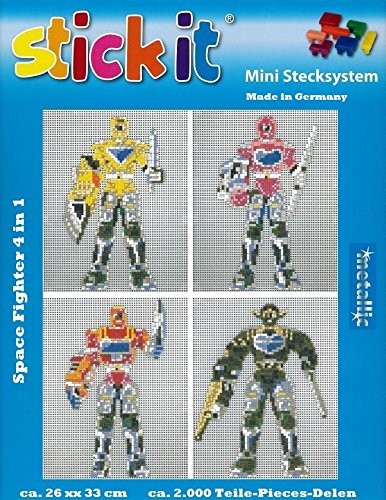 stickit Mini Stecksystem Space Fighter 4 in 1 ca. 2.000 Teile Nr. 42133 von stickit