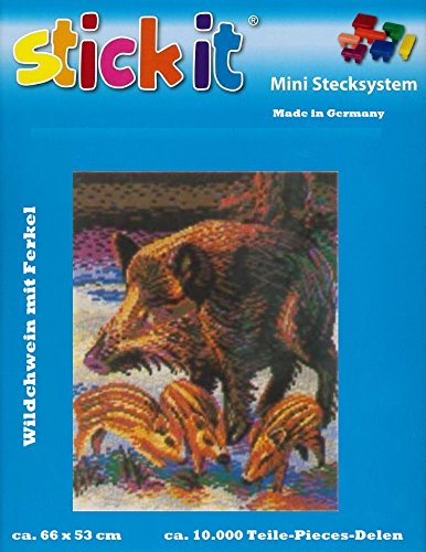stickit Mini Stecksystem Wildschwein mit Ferkel ca. 10.000 Teile Nr. 41241 stickit Mini Stecksystem Wildschwein mit Ferkel ca. 10.000 Teile Nr. 41241 von stickit
