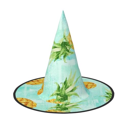 sttung Grüne Ananas Druck Halloween Hexenhut Oxford Tuch faltbar für Party/Karneval/Maskerade sttung Grüne Ananas Druck Halloween Hexenhut Oxford Tuch faltbar für Party/Karneval/Maskerade von sttung