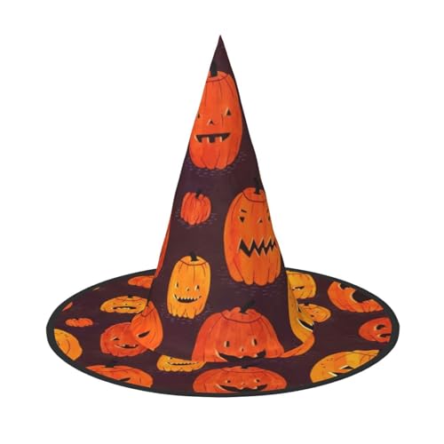 sttung Halloween Kürbis Druck Halloween Hexenhut Oxford Tuch faltbar für Party/Karneval/Maskerade sttung Halloween Kürbis Druck Halloween Hexenhut Oxford Tuch faltbar für Party/Karneval/Maskerade von sttung