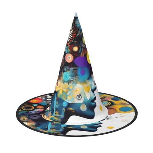 sttung Künstliche Intelligenz Gehirn Druck Halloween Hexenhut Oxford Tuch faltbar für Party/Karneval/Maskerade sttung Künstliche Intelligenz Gehirn Druck Halloween Hexenhut Oxford Tuch faltbar für Party/Karneval/Maskerade von sttung