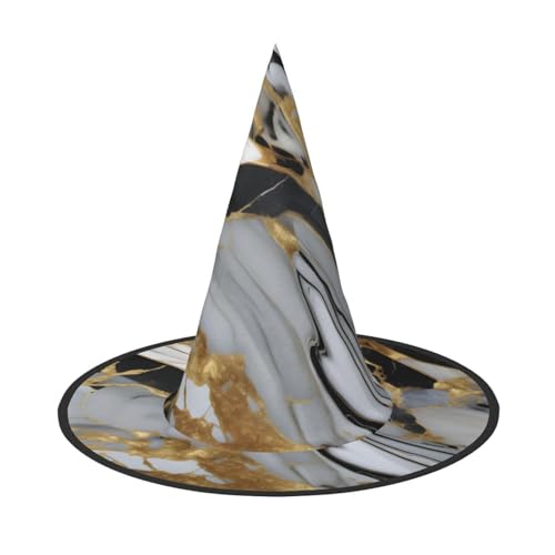sttung Luxus Marmor Grafik Druck Halloween Hexenhut - Oxford Tuch faltbar für Party/Karneval/Maskerade sttung Luxus Marmor Grafik Druck Halloween Hexenhut - Oxford Tuch faltbar für Party/Karneval/Maskerade von sttung