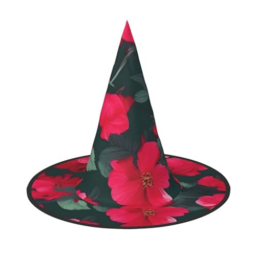 sttung Roter Blumendruck Halloween Hexenhut Oxford Tuch faltbar für Party/Karneval/Maskerade sttung Roter Blumendruck Halloween Hexenhut Oxford Tuch faltbar für Party/Karneval/Maskerade von sttung