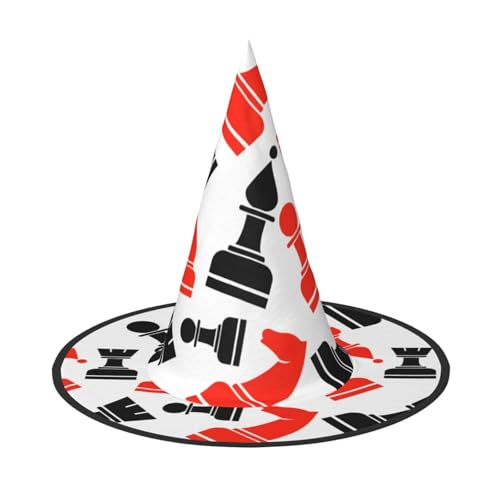 sttung Schachgrafikdruck Halloween Hexenhut Oxford Tuch faltbar für Party/Karneval/Maskerade sttung Schachgrafikdruck Halloween Hexenhut Oxford Tuch faltbar für Party/Karneval/Maskerade von sttung
