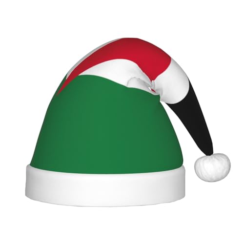 sttung Weihnachtsmütze mit jordanischer Flagge, Weihnachtsmannmütze, Unisex, Weihnachten, Neujahr, Urlaub, Partyzubehör, Dekorationen von sttung