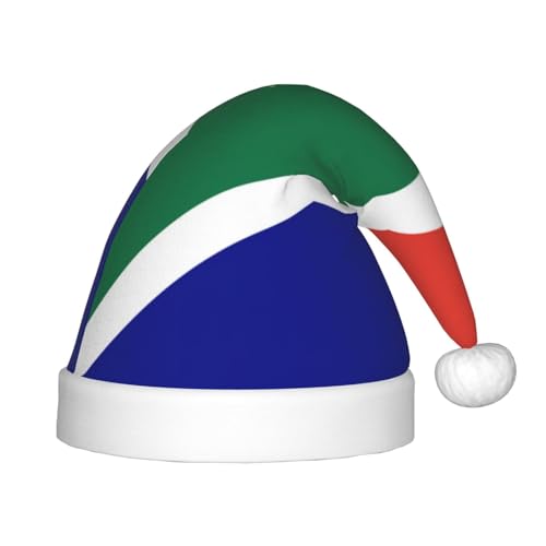 sttung Weihnachtsmütze mit südafrikanischer Flagge, Weihnachtsmannmütze, Unisex, Weihnachten, Neujahr, Urlaub, Partyzubehör, Dekorationen von sttung