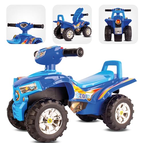 Rutschauto ab 1 Jahr, Quad Rutscher, Babyquad, Fahrzeug Rutschfahrzeug Babyauto Auto (Blau) von sun baby