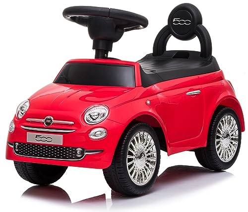 Sun Baby Rutschauto ab 1 Jahr, Kinderauto, Baby Auto, Lauflernhilfe mit Hupe und Motorengeräuschen (Rot) von sun baby