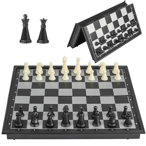 Super Winner 10 Inch Magnetic Chess Set, Magnetic Travel Chess Set - Lightweight, Portable, and Educational Toy for Kids and Adults - Perfect for 2 Players von super winner