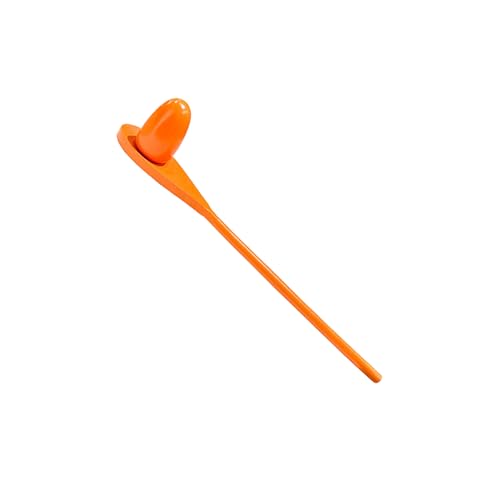 susiodeu Team Building Spiel Requisiten Für Kindergarten Outdoor Spaß ABS Kindergarten Kinder Balance Bar Holz Löffel Ball Halter, Orange von susiodeu