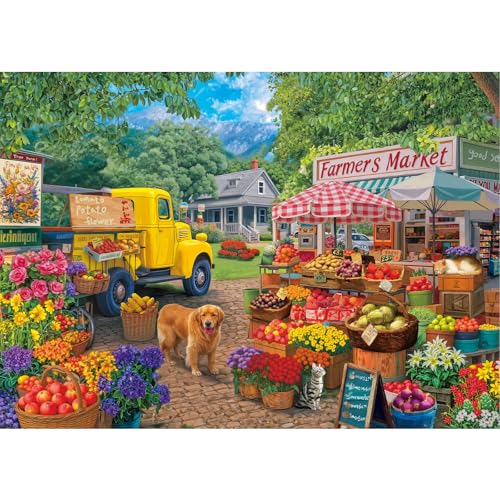 Sutinban Puzzle 1000 Teile - Puzzle Erwachsene Klassische Puzzles für Erwachsene und Kinder 70 x 50 cm, Thema: Bauernmarkt Sutinban Puzzle 1000 Teile - Puzzle Erwachsene Klassische Puzzles für Erwachsene und Kinder 70 x 50 cm, Thema: Bauernmarkt von sutinban