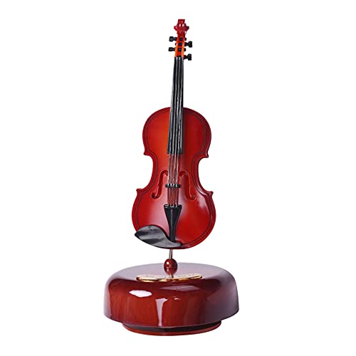 swegel Violine Musik Box, Rotierende Musik Basis, Klassisches Musik Box Instrument, Geschenk für MäDchen Geburtstag Weihnachten von swegel