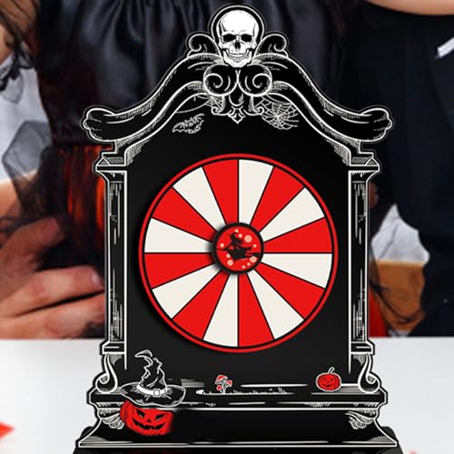 Halloween Gewinnrad,Spiel Drehscheibe Mit Preisen - Auffällige Dekoration Für Feste Karneval Partys Und Unterricht Halloween Gewinnrad,Spiel Drehscheibe Mit Preisen - Auffällige Dekoration Für Feste Karneval Partys Und Unterricht von syayw