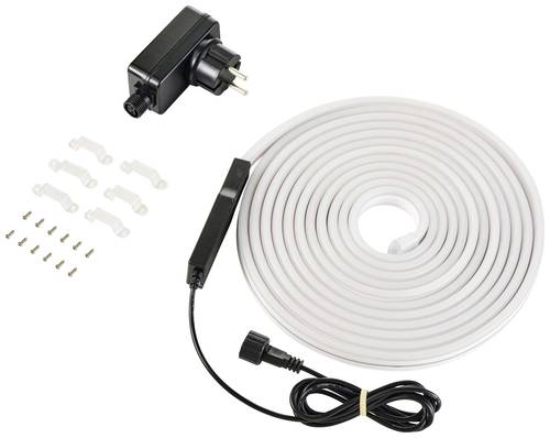 Sygonix SY-4980312 LED-Streifen mit Stecker 230V 5m RGB, Warmweiß 1St. von sygonix