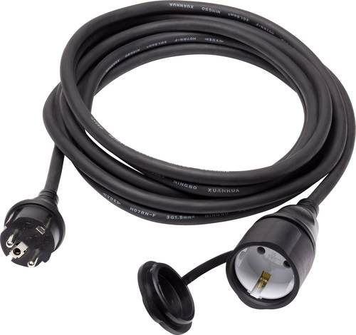 Sygonix SY-5044438 Strom Verlängerungskabel 16A Schwarz 3.00m H07RN-F 3G 1,5mm² von sygonix