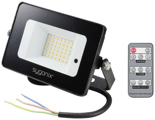 Sygonix SY-5995280 LED-Außenstrahler mit Bewegungsmelder EEK: C (A - G) 10W Neutralweiß von sygonix