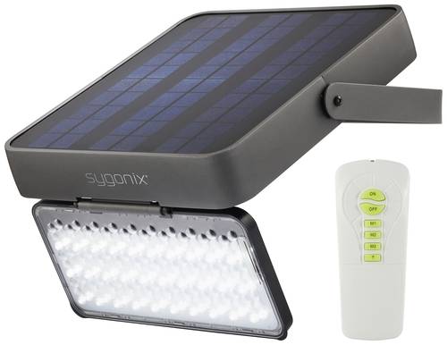 Sygonix SY-5275988 Solar-Außenwandleuchte SMD LED 30W Schwarz von sygonix