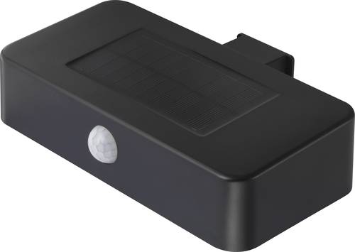 Sygonix SY-4677502 Solar-Außenwandleuchte mit Bewegungsmelder SMD LED 1W Schwarz von sygonix