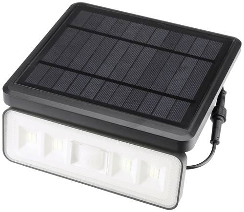 Sygonix SY-5972856 Solar-Wandstrahler mit Bewegungsmelder LED LED fest eingebaut 8W Schwarz von sygonix