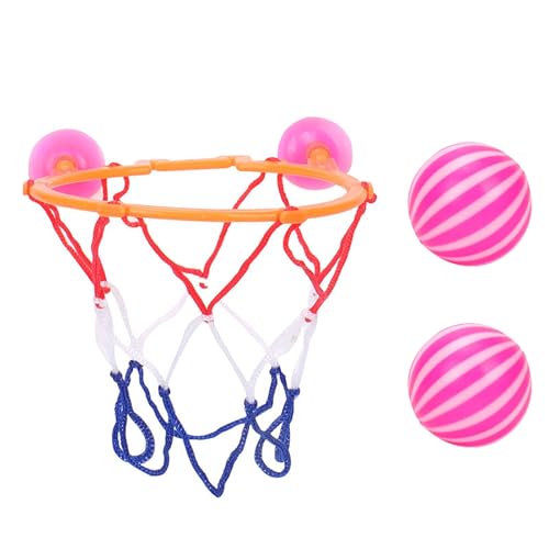 Basketballspielzeug Für Die Badewanne – Basketballkorb Mit Saugnapf | Badewannen-Basketballkorb Mit Bällen, Inklusive 2 Bällen Und 1 Saugnapf | Basketball-Spielset Für Kleinkinder von szaluyk