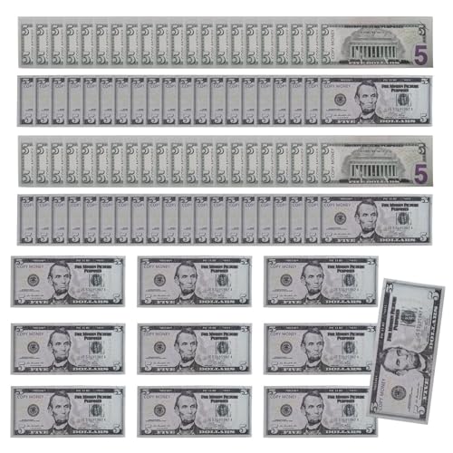 Dollar Bill Banknote | Sammelbare Banknnote -Filmrequisiten | Vor, Spielen pädagogische Spielzeuge, Simulationsgeld kompakt für Mädchen Jugend Frauen15x6.2cm/5,91 x 22,44 Zoll Dollar Bill Banknote | Sammelbare Banknnote -Filmrequisiten | Vor, Spielen pädagogische Spielzeuge, Simulationsgeld kompakt für Mädchen Jugend Frauen15x6.2cm/5,91 x 22,44 Zoll von szaluyk