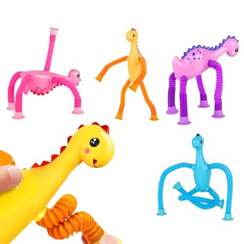 Teleskop Saugnapf Tier Spielzeug | 4-teilige Dinosaurier Saugnapf Spielzeug,Kinderkorb Geschenkfüller Pädagogisches Fidget Spiel für Party Fest Unterhaltungspreis Reisespiel Teleskop Saugnapf Tier Spielzeug | 4-teilige Dinosaurier Saugnapf Spielzeug,Kinderkorb Geschenkfüller Pädagogisches Fidget Spiel für Party Fest Unterhaltungspreis Reisespiel von szaluyk