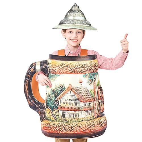 szaluyk Bierkostüme Für Erwachsene - Herren Bierkrug Overall Kostüm - Bequem Atmungsaktiv Einteiler Für Veranstaltungen Cosplay Party Oktoberfest Kinder Damen Herren szaluyk Bierkostüme Für Erwachsene - Herren Bierkrug Overall Kostüm - Bequem Atmungsaktiv Einteiler Für Veranstaltungen Cosplay Party Oktoberfest Kinder Damen Herren von szaluyk