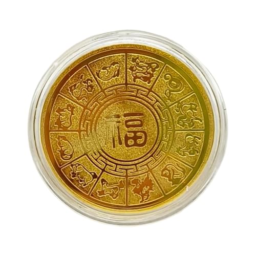 szaluyk Chinesisches Neujahr des Pferdes Golden Luck Coin | Horse Decoration Token | Gedenkfürst -Souvenir Coiin | Gedenkkursgeschenk für Erwachsene Sammler | Männerfreunde Familienfeier Display szaluyk Chinesisches Neujahr des Pferdes Golden Luck Coin | Horse Decoration Token | Gedenkfürst -Souvenir Coiin | Gedenkkursgeschenk für Erwachsene Sammler | Männerfreunde Familienfeier Display von szaluyk