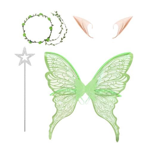 szaluyk Cosplay Schmetterlingsfee Outfit | Engelsflügel für Halloween Kostüme & Cosplay,Hautschonende Elastische Verkleidungsflügel Für Festlichkeiten Und Karneval szaluyk Cosplay Schmetterlingsfee Outfit | Engelsflügel für Halloween Kostüme & Cosplay,Hautschonende Elastische Verkleidungsflügel Für Festlichkeiten Und Karneval von szaluyk