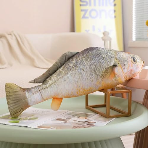 tYuNBd 3D Wolfsbarsch Gelb Croaker Arowana Plüsch Karausche Karpfen Spielzeug Plüsch Cartoon Tiere Goldfisch Kissen Kinder Lustige Geschenke Geburtstag 100cm 2 von tYuNBd