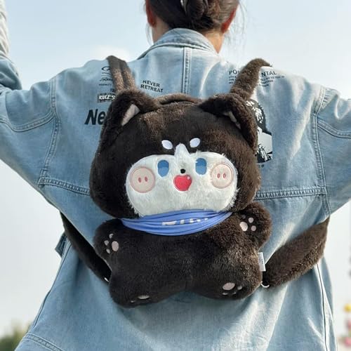 tYuNBd Cartoon Plüsch Rucksack Plüsch Tier Hund Spielzeug Schultasche Kinder Mädchen Geburtstagsgeschenk 38cm 5 von tYuNBd