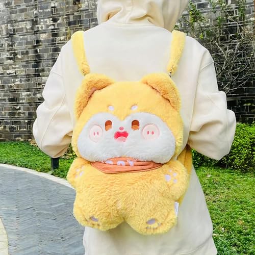 tYuNBd Cartoon Plüsch Rucksack Plüsch Tier Hund Spielzeug Schultasche Student Kinder Mädchen Geburtstagsgeschenk 38cm 2 von tYuNBd