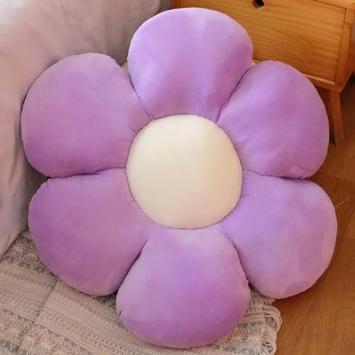 tYuNBd Flauschige Blumen, Plüschkissen, lebensechte Sonnenblumenform Kissen, weiche Gänseblümchensofas, Wohnkultur Geschenke, Kinder Geburtstag 50cm 7 von tYuNBd