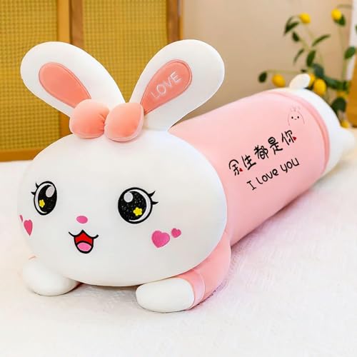 tYuNBd Kawaii, liegendes Kaninchen Plüsch Kissen Spielzeug Cartoon Tier Kaninchen süßes Spielzeug Weihnachten Geschenkdekoration 110cm 2 von tYuNBd