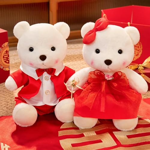 tYuNBd Kawaii Bär Plüschtier Plüsch Bär Anzug Hochzeit Puppe Hochzeit Dekoration Kinder Geburtstagsgeschenk 60cm B von tYuNBd