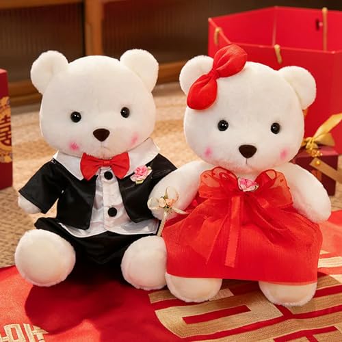 tYuNBd Kawaii Bär Plüschtier Plüsch Bär Puppe Hochzeit Dekoration Kinder Geburtstagsgeschenk 60cm C von tYuNBd