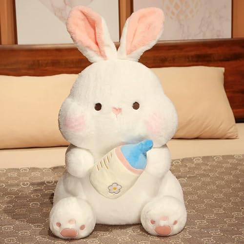 tYuNBd Kawaii Bunny Plüschtier Plüsch Hase Umarmung Milchflasche Plüsch Puppe Cartoon Kinder Mädchen Spielzeug Geschenk Geburtstag 35cm 1 von tYuNBd