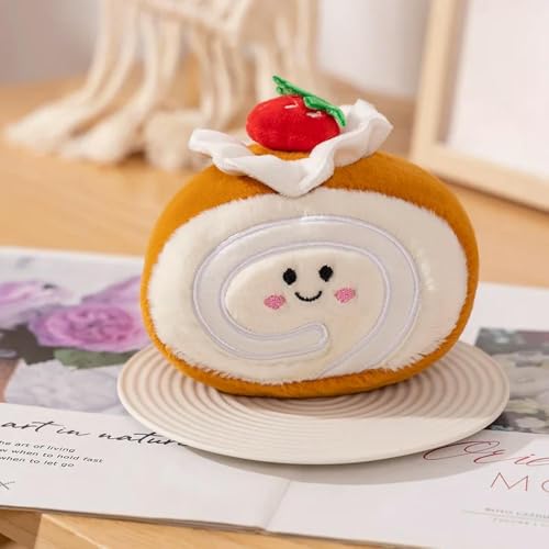 tYuNBd Kawaii Bunte Kuchen Schweiz Rolle Plüsch Puppe Plüsch Party Dekoration Kinder Geschenke Kindergeburtstagsgeschenke 14CM 3 von tYuNBd