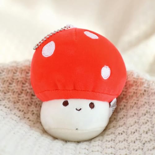 tYuNBd Kawaii Bunte Pilz Plüsch Schlüsselanhänger Anhänger Plüschtier süße Plüschpflanze Shiitake Pilz Plüschtier Geburtstag 10cm 6 von tYuNBd