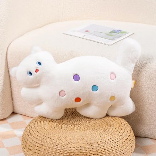 tYuNBd Kawaii Bunte gefleckte Katze Plüschtier niedlich weiche Plüsch Katze Kissen Zimmerdekoration Mädchen Geschenk Geburtstag 75cm 1 von tYuNBd