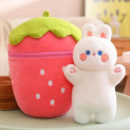 tYuNBd Kawaii Erdbeere Kaninchen Karotte Schwein PlüschSpielzeug Kuscheltier Niedliches Tier Plüschtier Kissen Radieschen Kissen Schöne Puppe Weihnachten Geburtstagsgeschenke 80cm 4 von tYuNBd