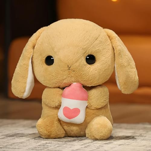 tYuNBd Kawaii Holding Milchflasche Hase Plüsch Spielzeug süß Plüsch Hase Plüsch Cartoon Tier Mädchen Geschenk Geburtstag 65cm 4 von tYuNBd